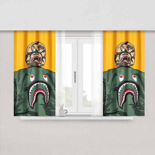 A Bathing Ape Purple Fabric Window Curtains