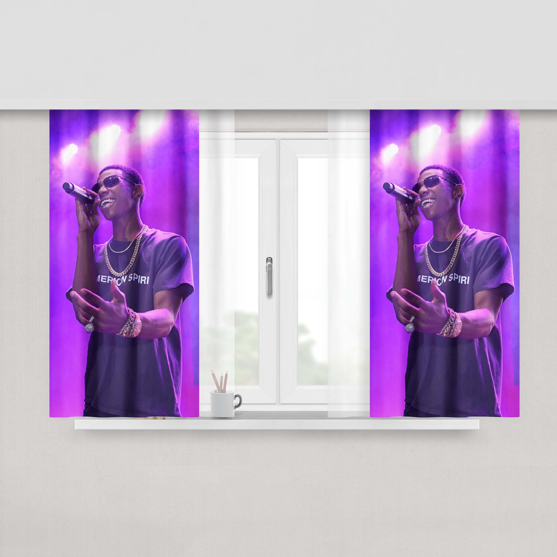 A Better Reality Awaits Ready Player One Fabric Window Curtains