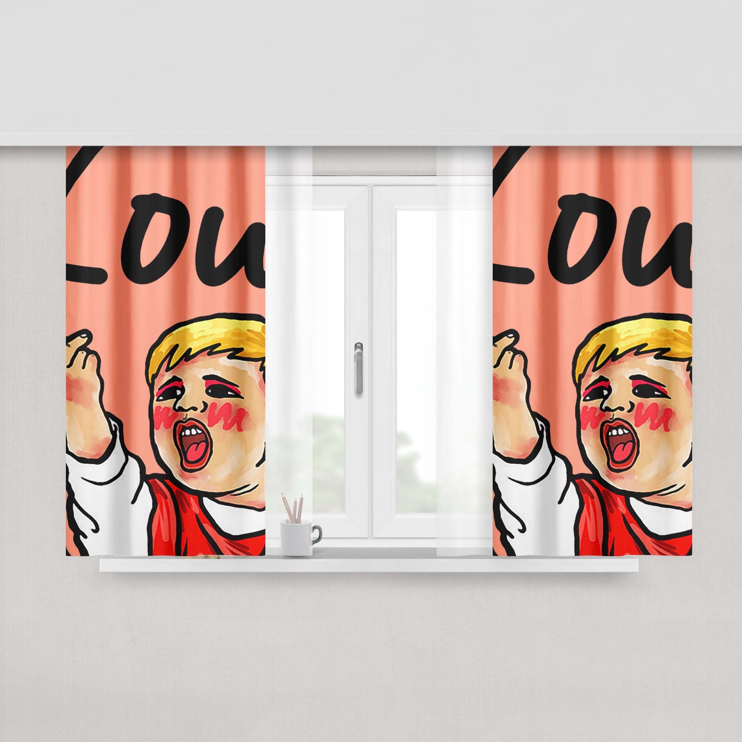 A Boogie Wit Da Hoodie Poster Fabric Window Curtains