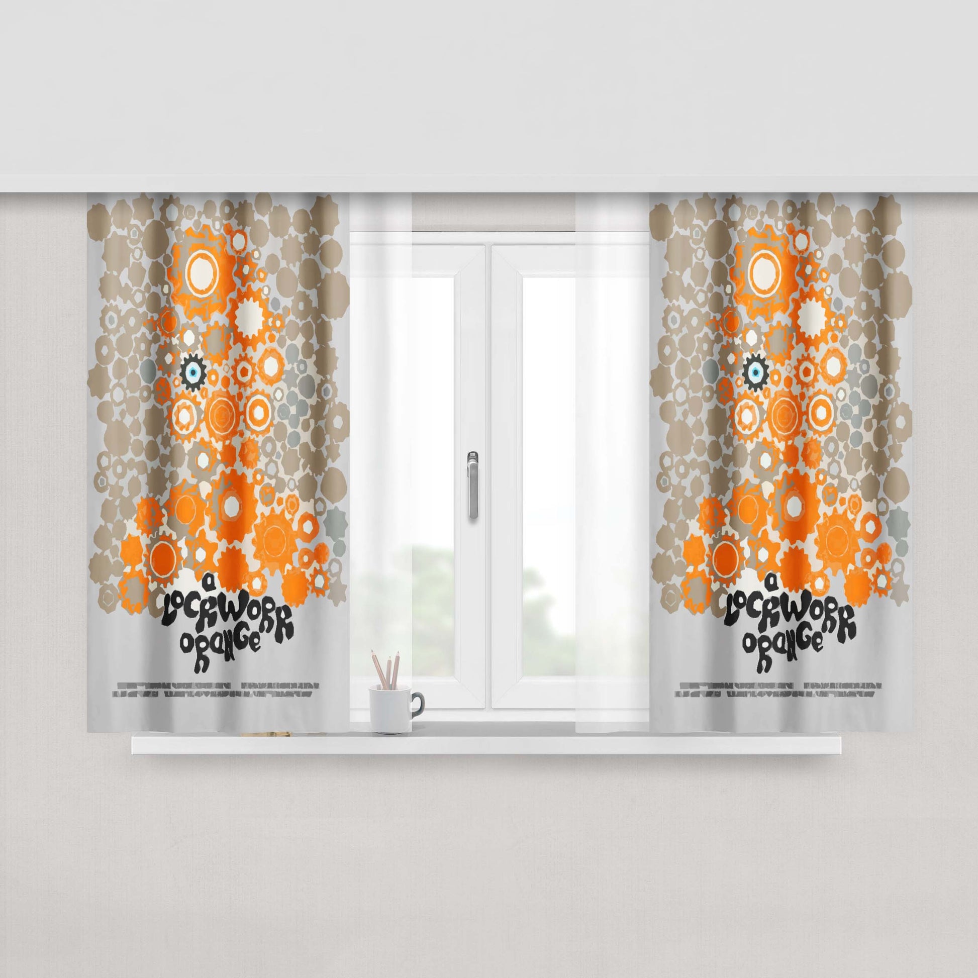 A Bugs Life Logo Fabric Window Curtains
