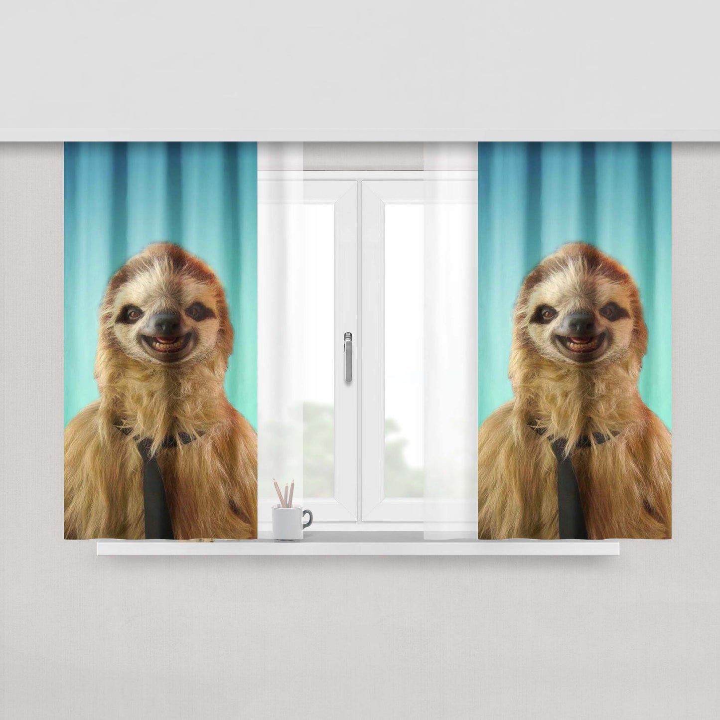 A Clockwork Orange Fabric Window Curtains