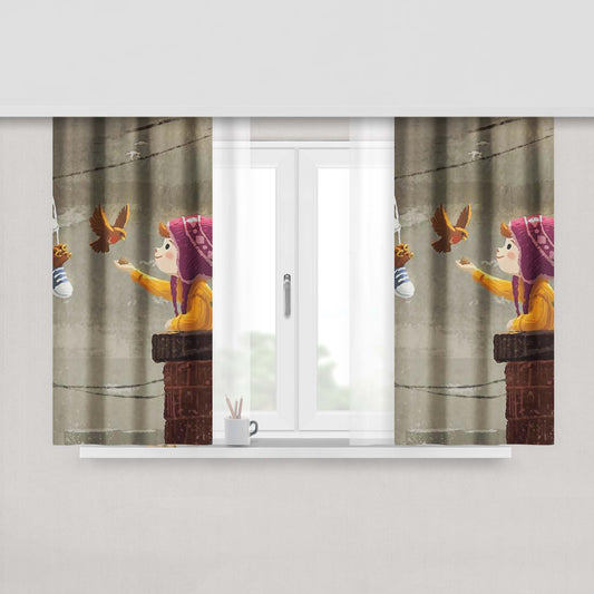 A Day To Remember Logo Fabric Window Curtains