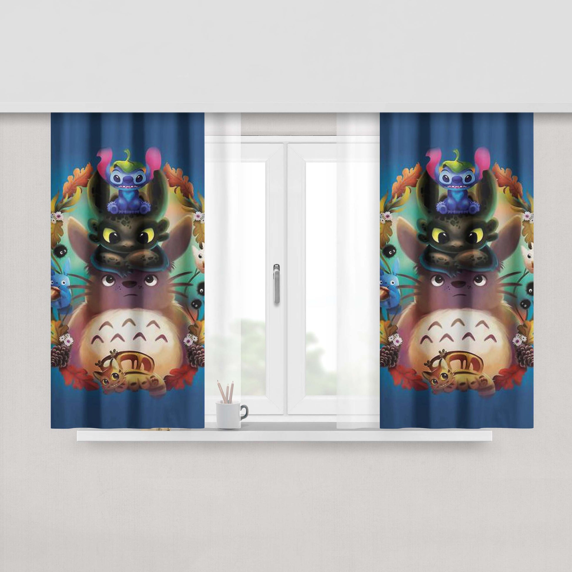 A Dback Anniversary Fabric Window Curtains