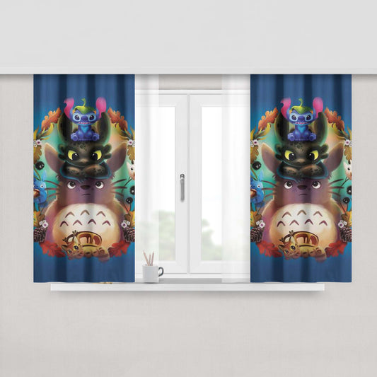 A Dback Anniversary Fabric Window Curtains