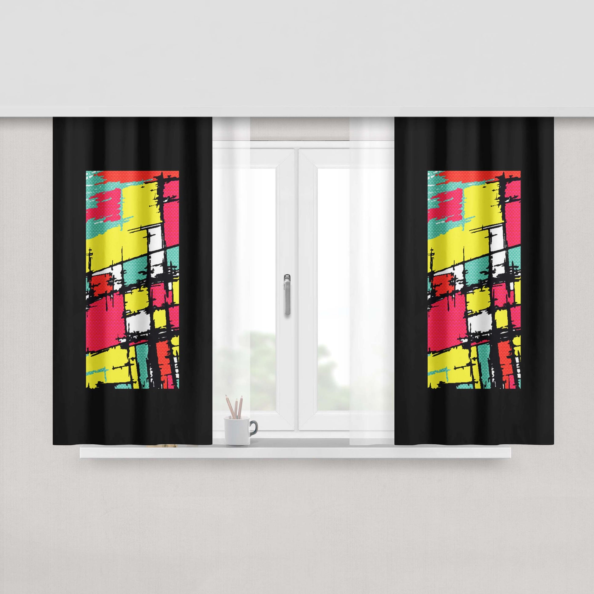 A Dream Cinderella Quotes Fabric Window Curtains