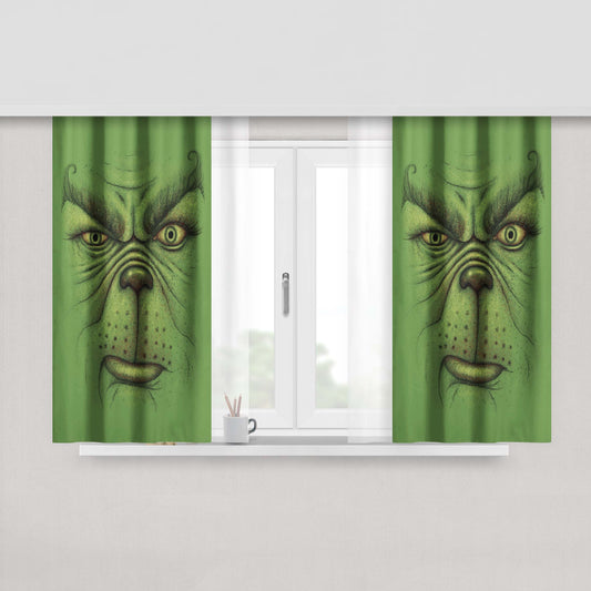 A Fine Vintage Fabric Window Curtains