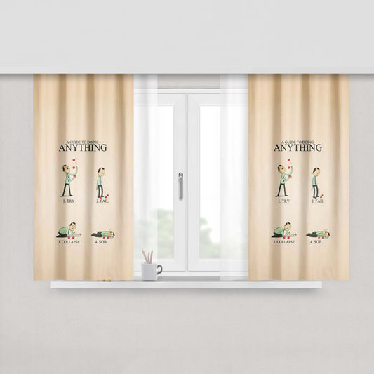 A Full Color Fabric Window Curtains