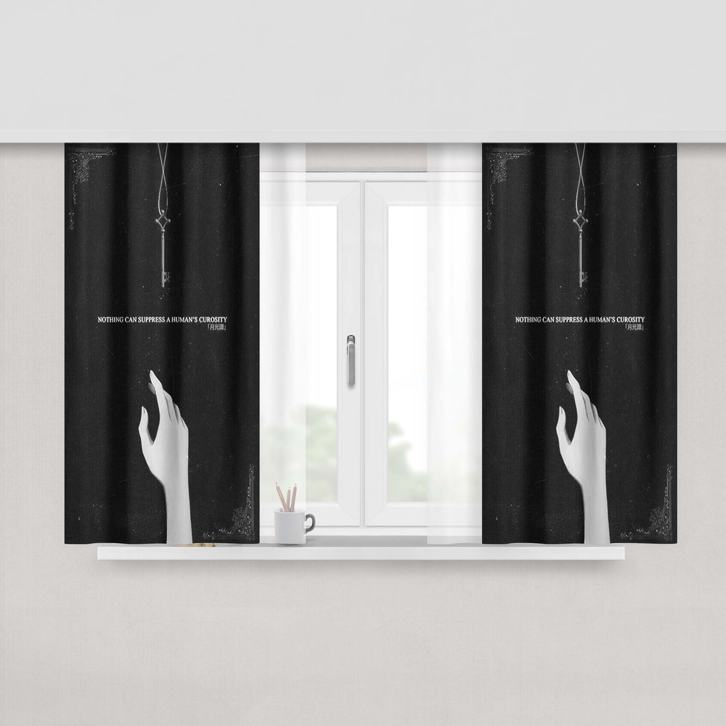 A Great Big World Happy Fabric Window Curtains