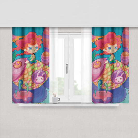 A Light In The Dark Fabric Window Curtains