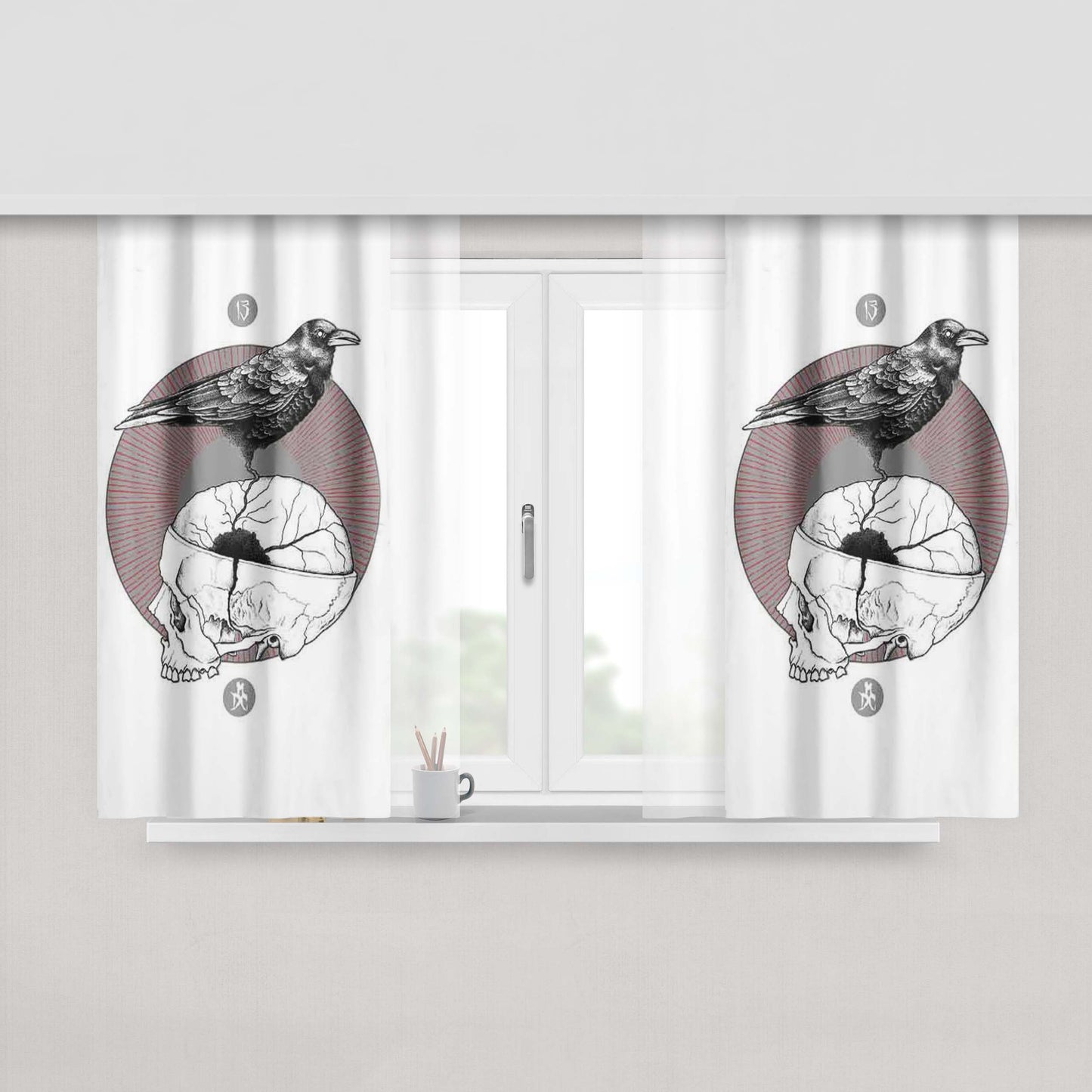 A Man Chooses A Slave Obeys Fabric Window Curtains