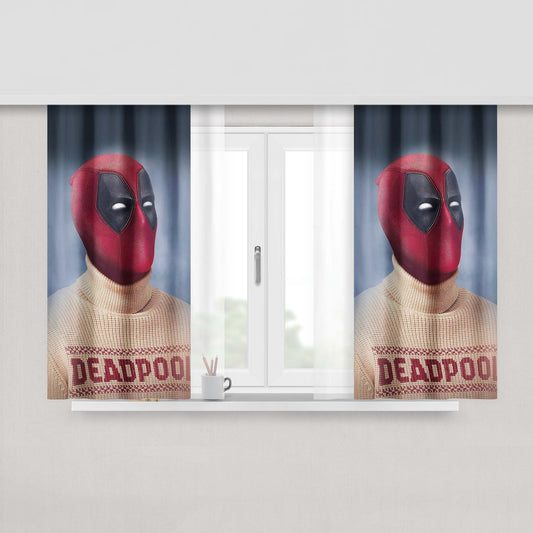 A Man Without A Beard Is Not A Man Fabric Window Curtains