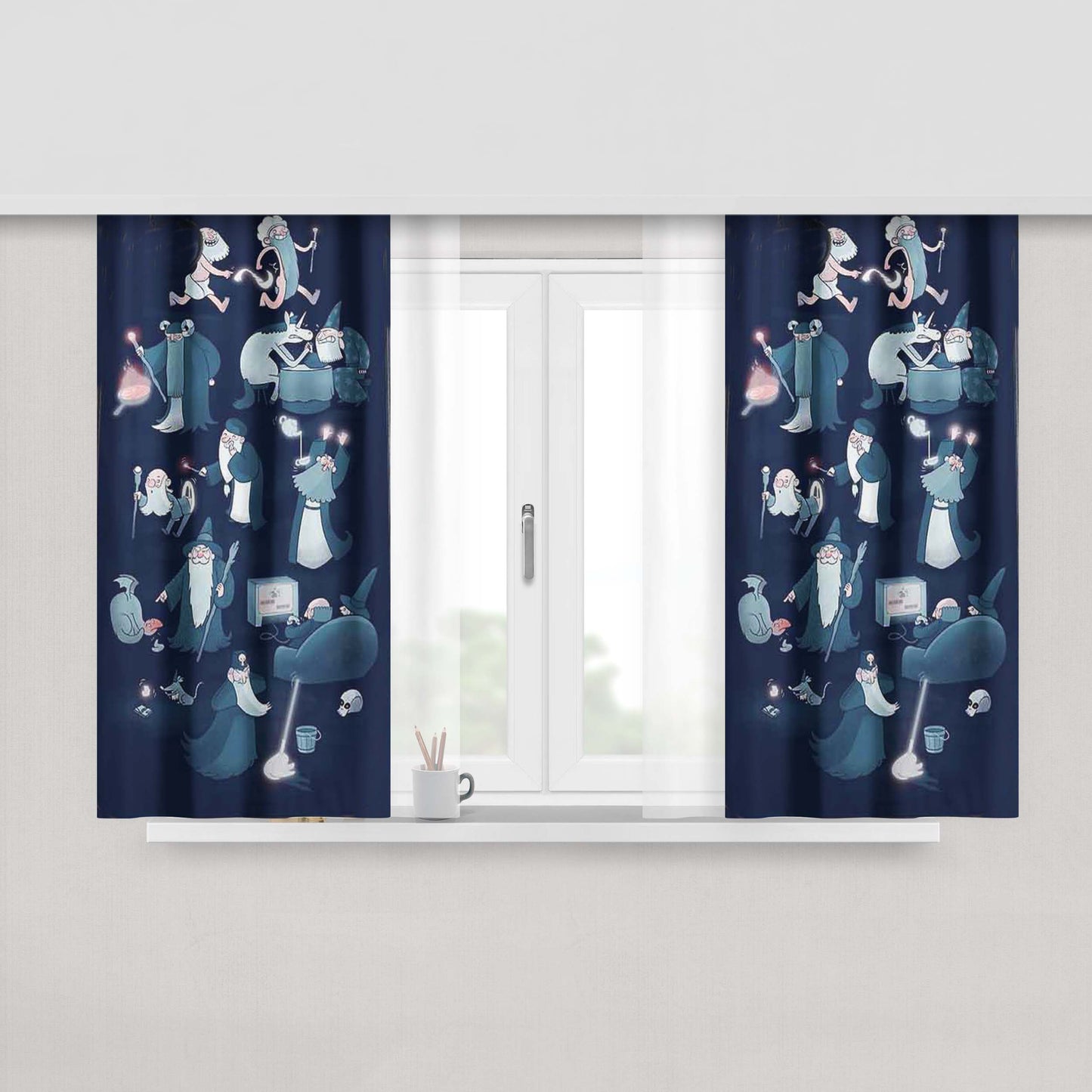 A Rather Dalek Afternoon Fabric Window Curtains