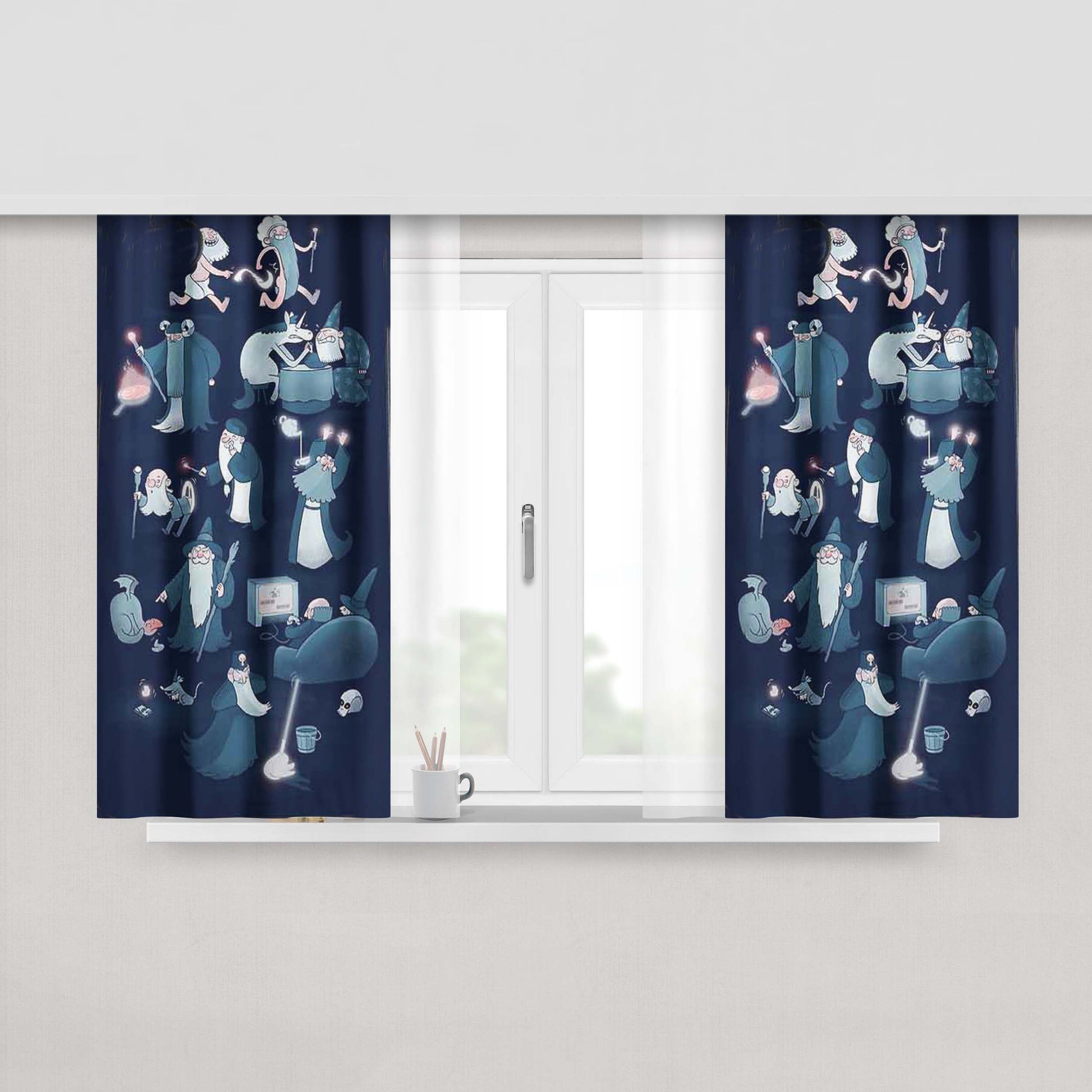 A Rather Dalek Afternoon Fabric Window Curtains