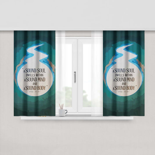 A Secret Building Fabric Window Curtains