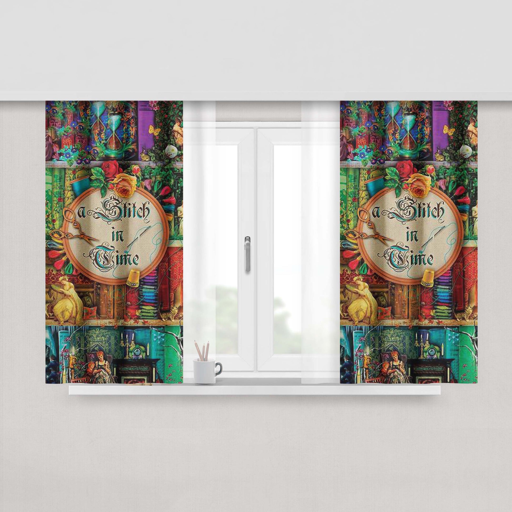 A Shaun The Sheep Movie Farmage Fabric Window Curtains