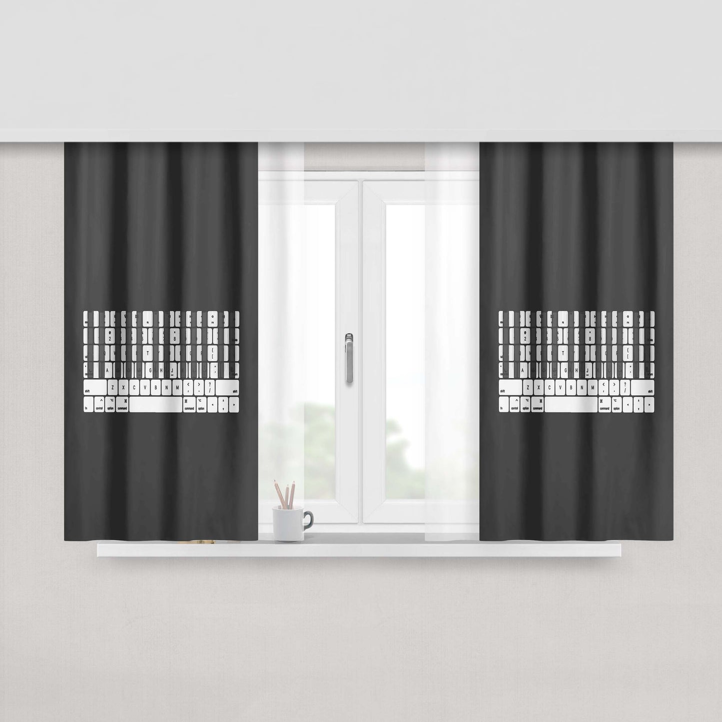 A Sound Soul Fabric Window Curtains