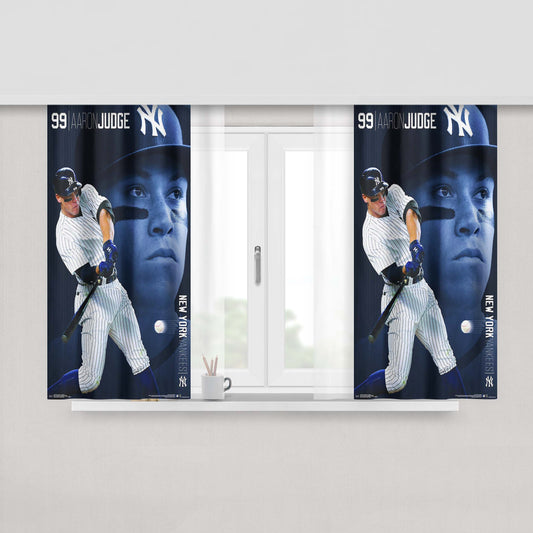 Aaron Hernandez Fabric Window Curtains