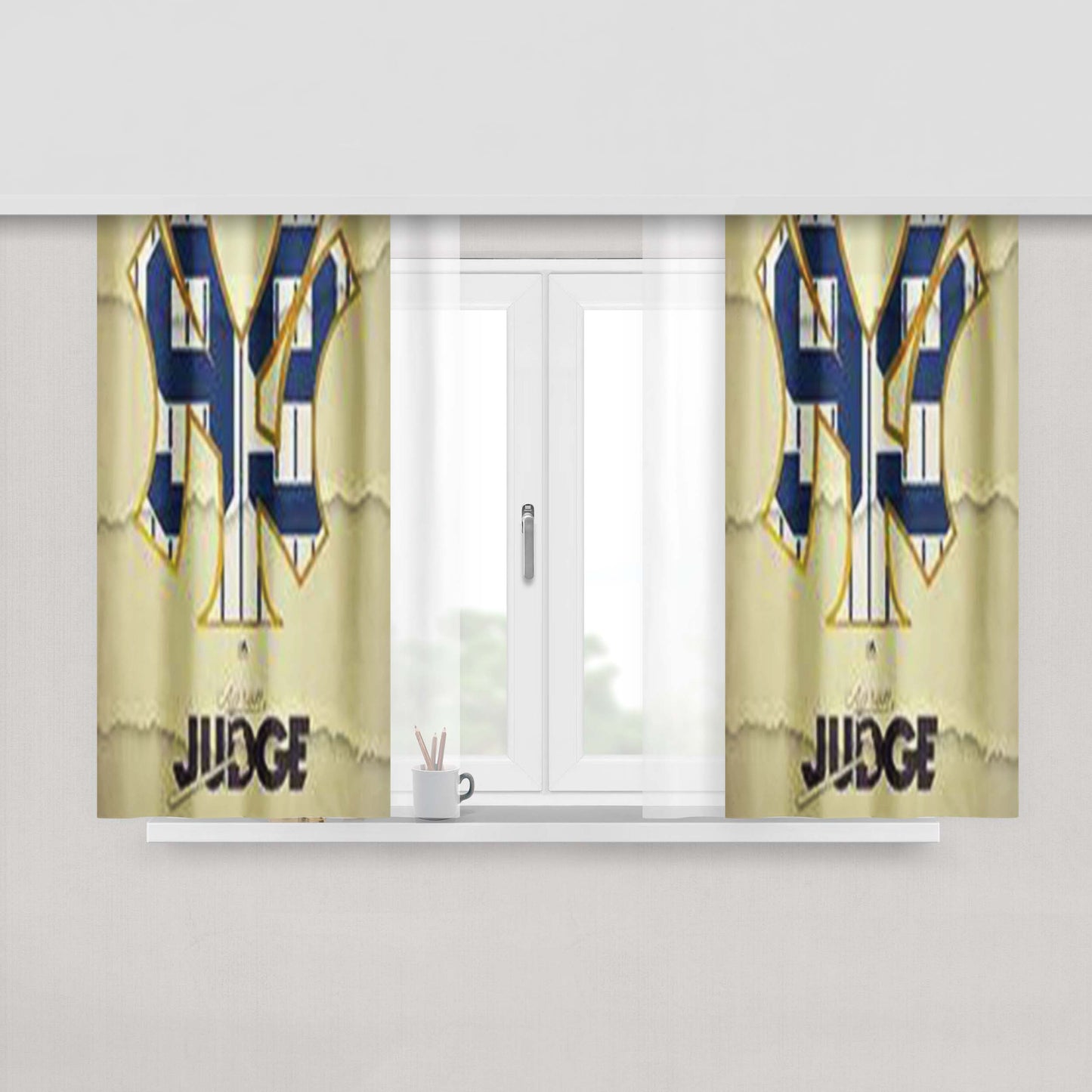 Aaron Judge All Rise Fabric Window Curtains