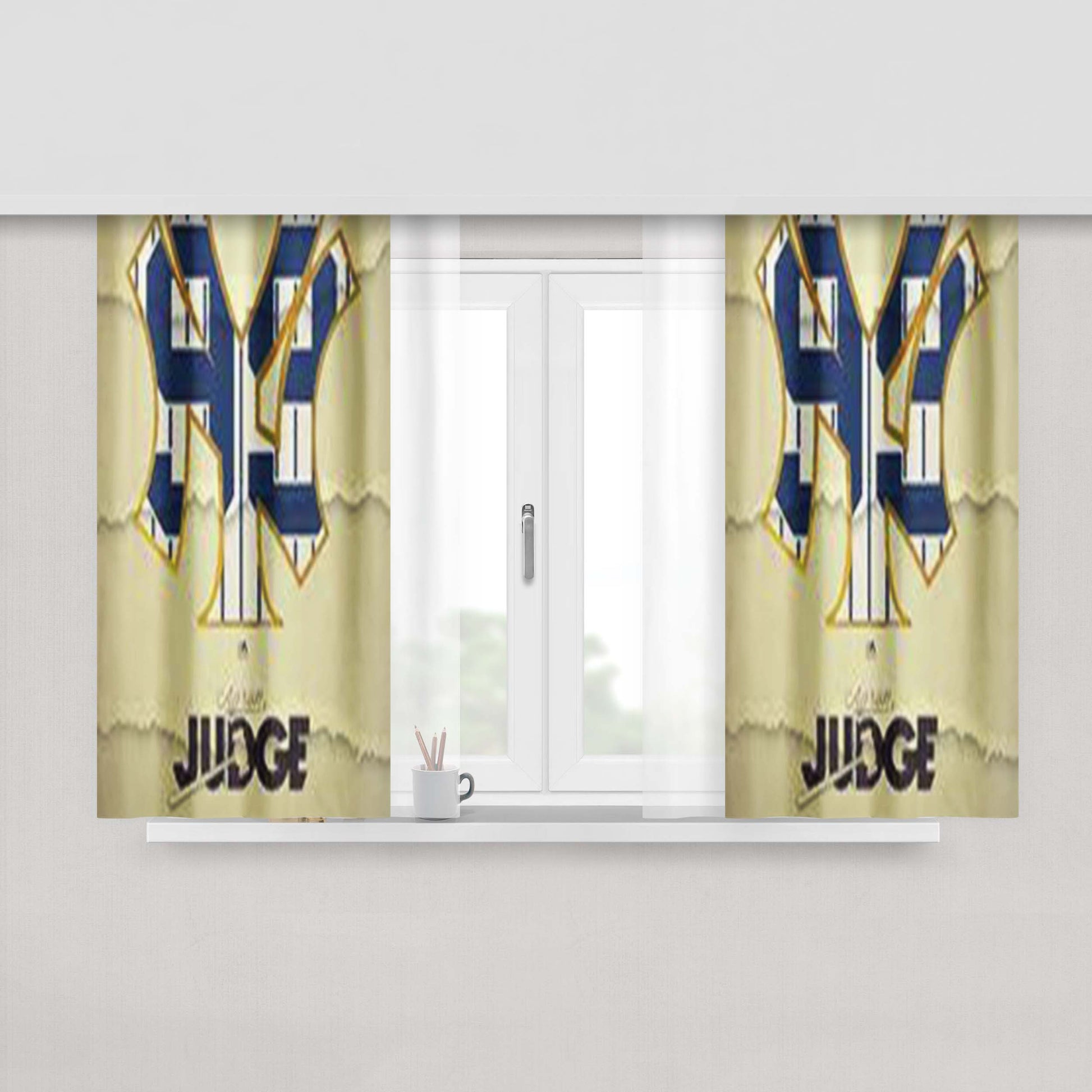 Aaron Judge All Rise Fabric Window Curtains