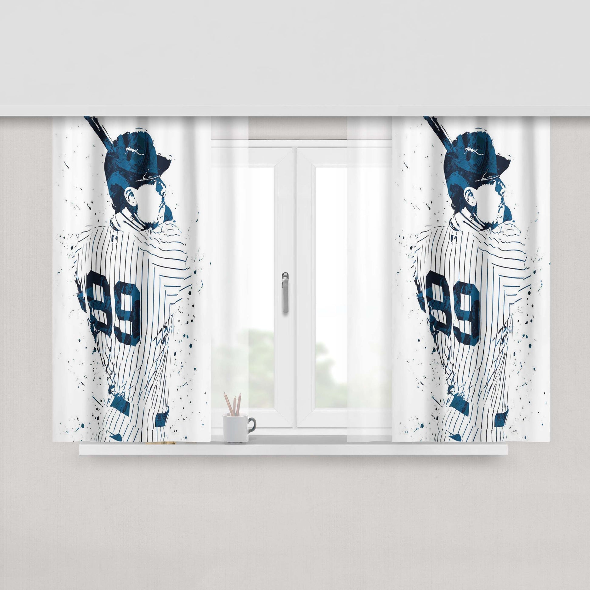 Aaron Judge New York Yankees 99 Fabric Window Curtains