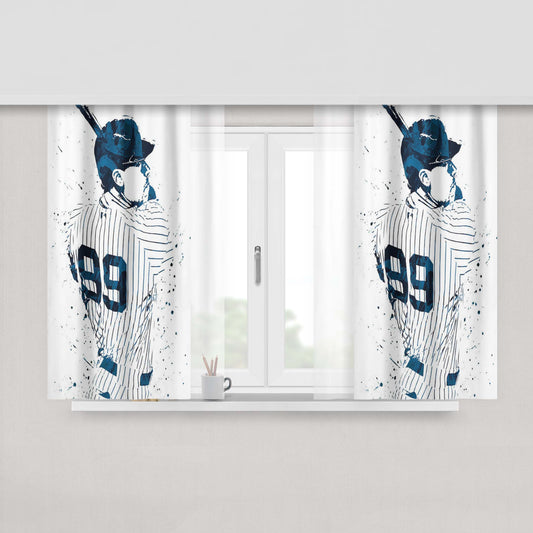 Aaron Judge New York Yankees 99 Fabric Window Curtains