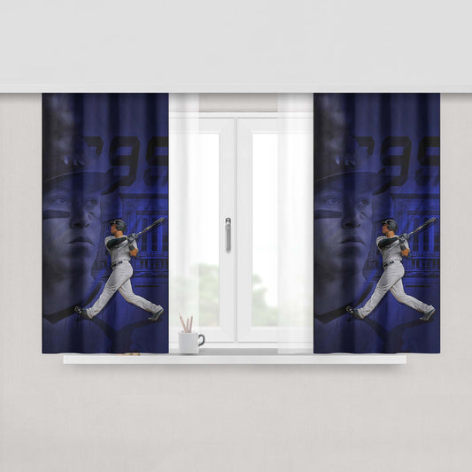 Aaron Judge Poster Fabric Window Curtains
