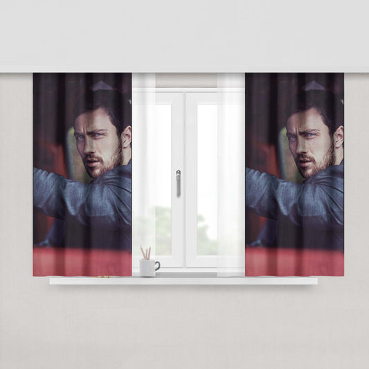 Aaron Taylor Johnson Boxer Fabric Window Curtains