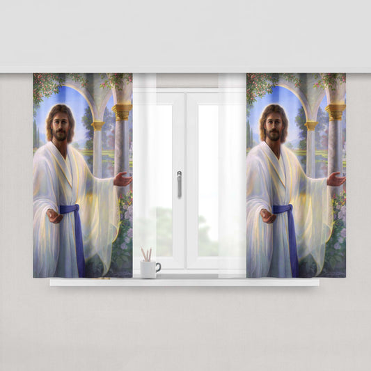 Aberdeen Fc Scotland Soccer Logo Dark Wood Fabric Window Curtains