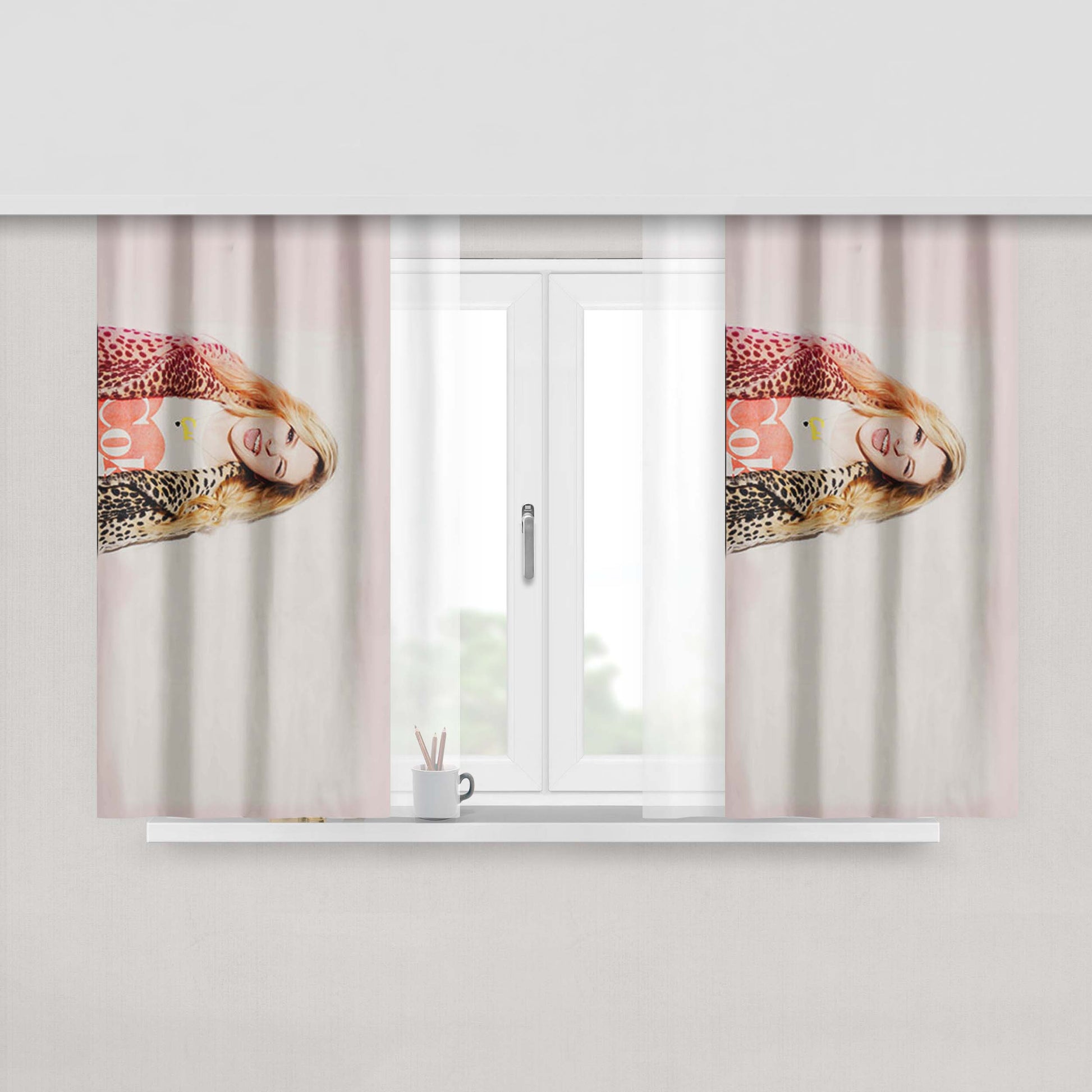 Abide With Me Fabric Window Curtains