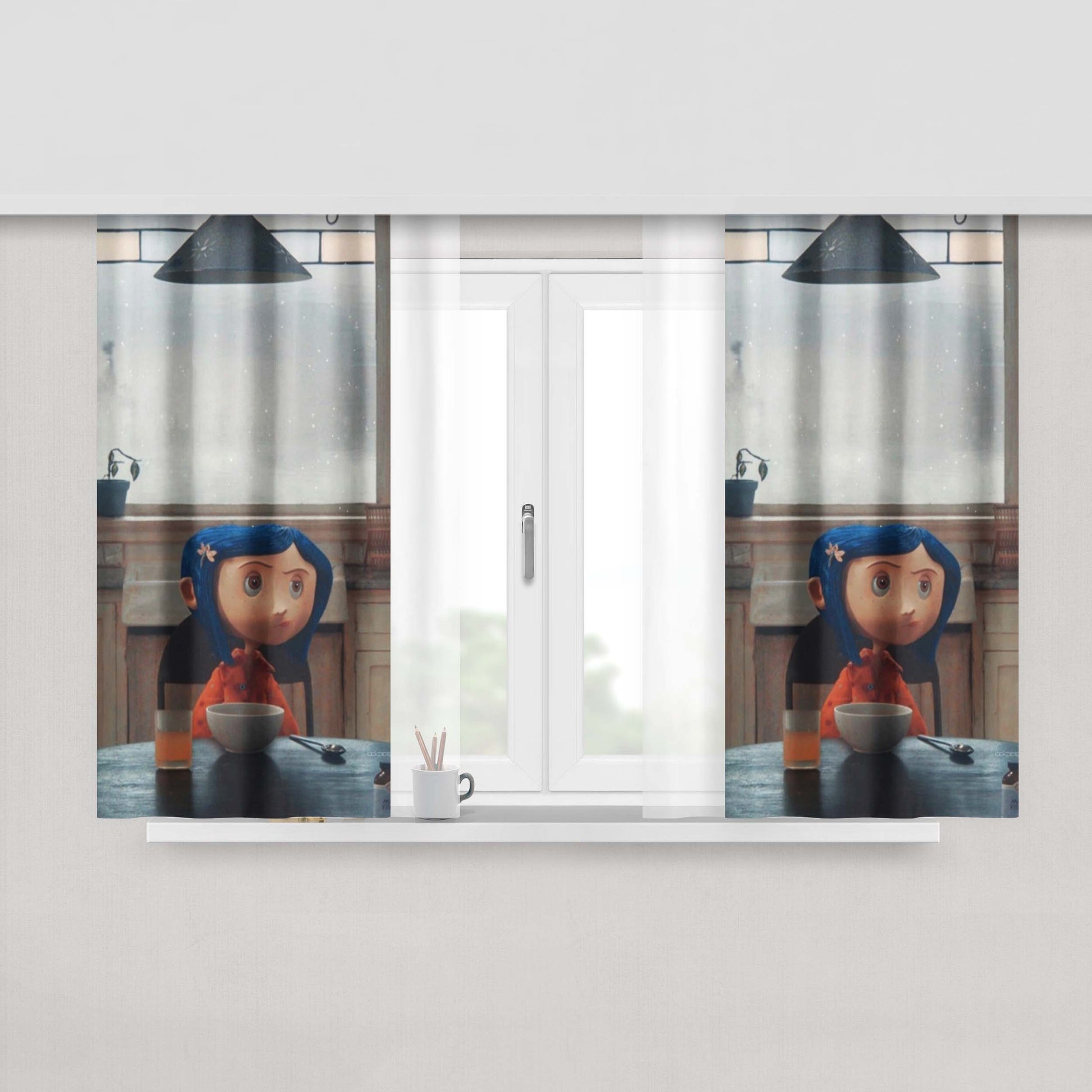 Abla Three Night Of Noise Fabric Window Curtains