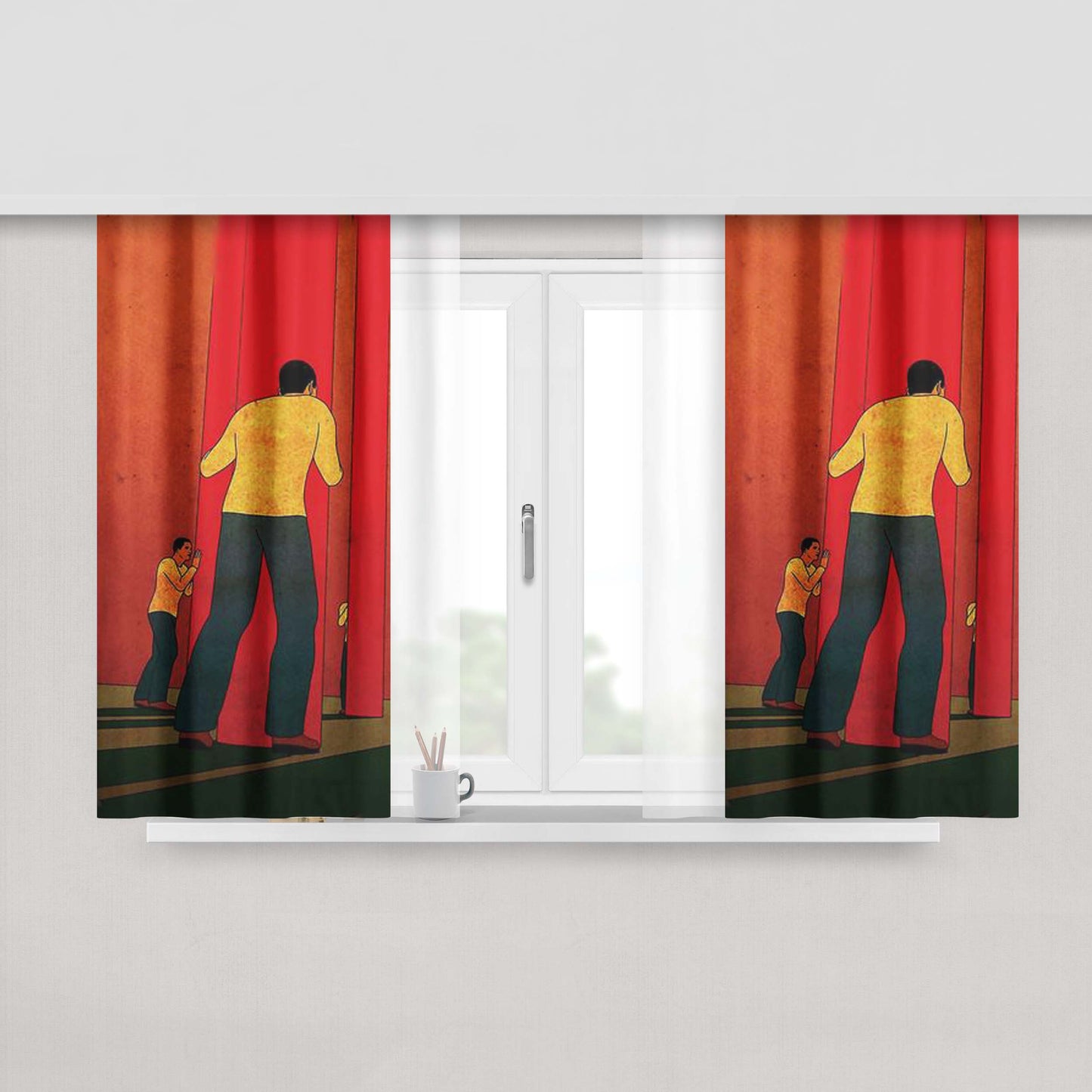 About Love Fabric Window Curtains