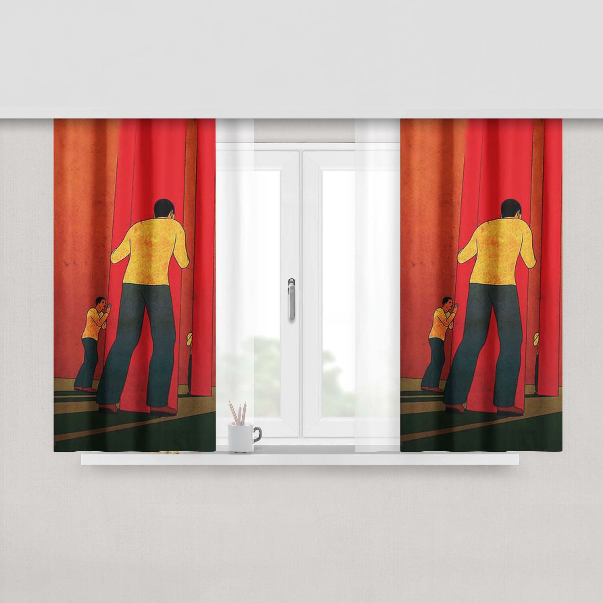 About Love Fabric Window Curtains