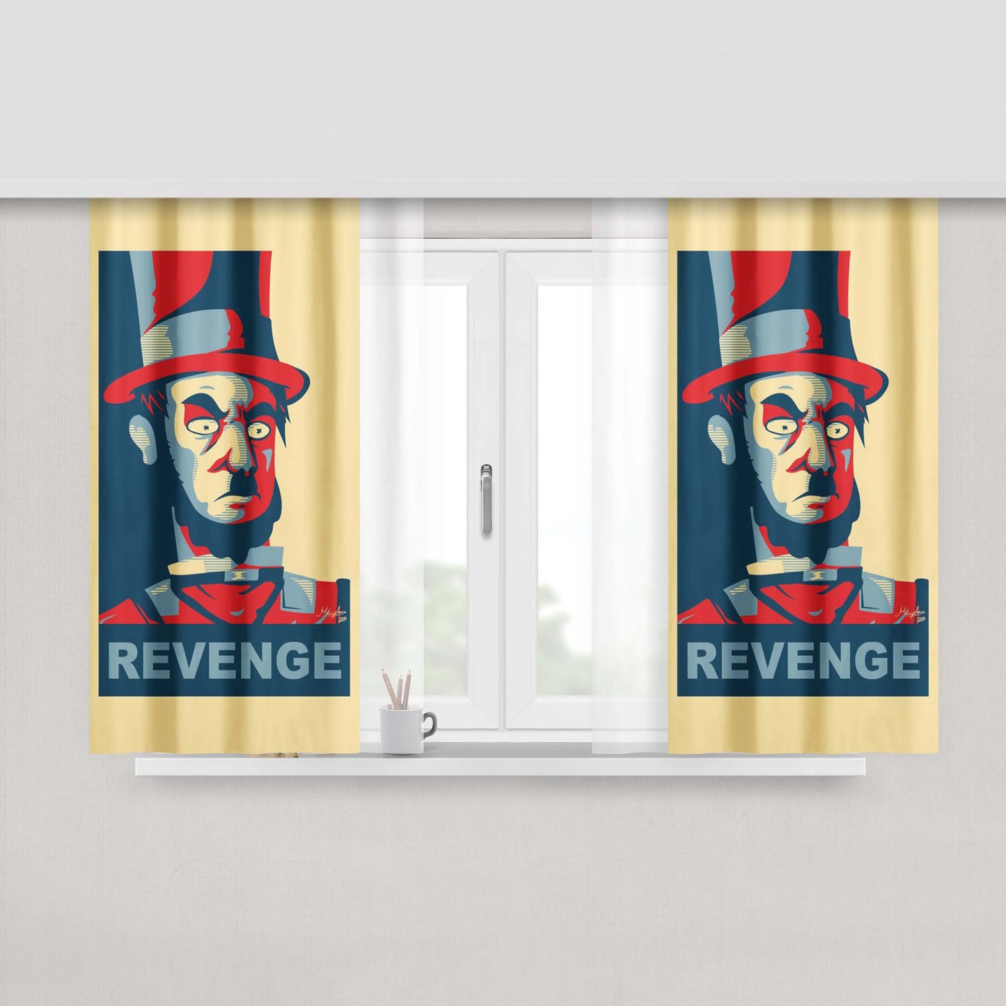 Above The Clouds Fabric Window Curtains