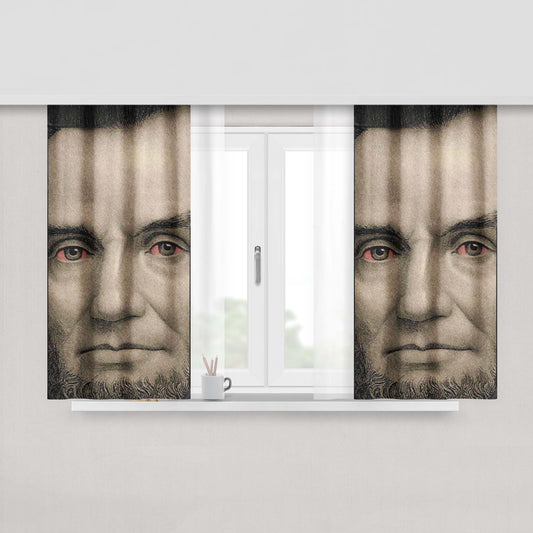 Abraham Lincoln Rainbow Fabric Window Curtains