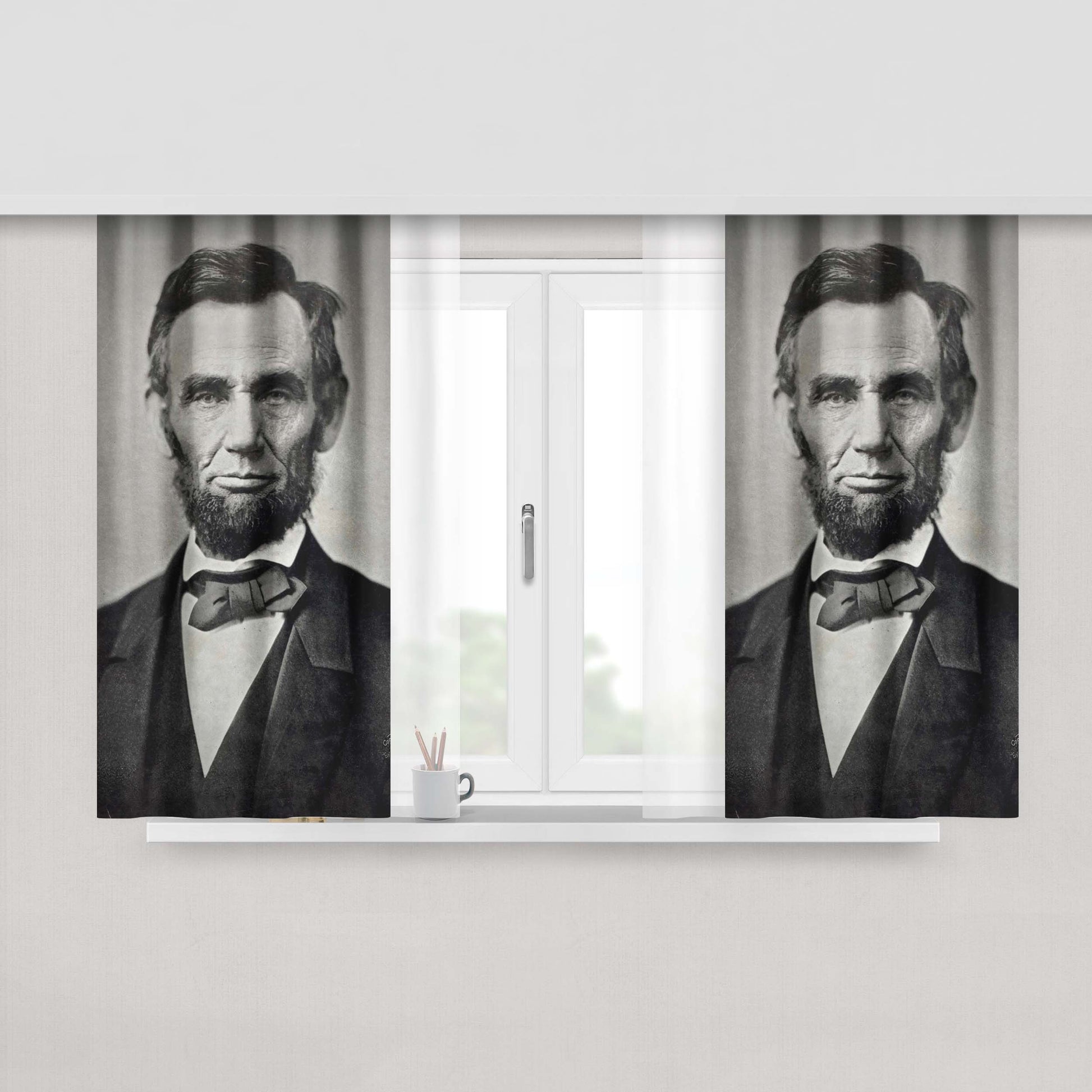 Abraham Lincoln Vampire Hunter Fabric Window Curtains