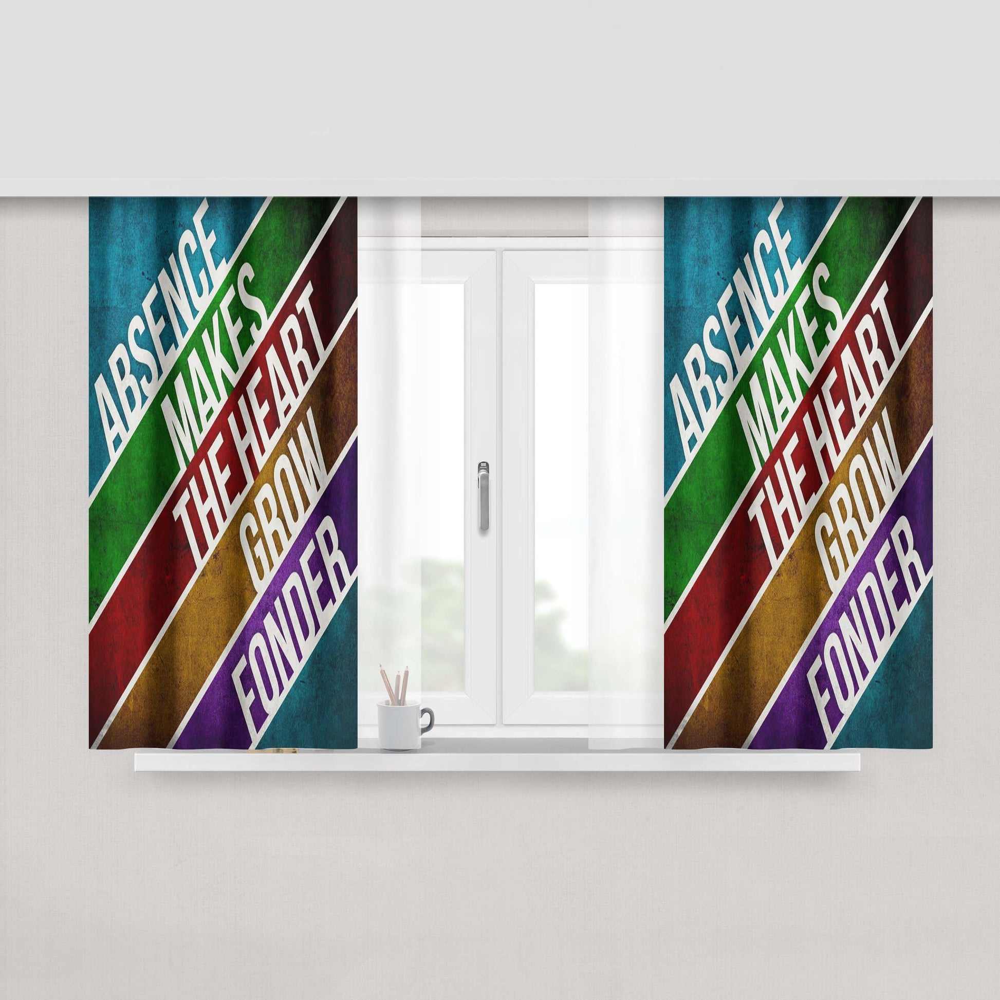 Abraham Lincoln Fabric Window Curtains