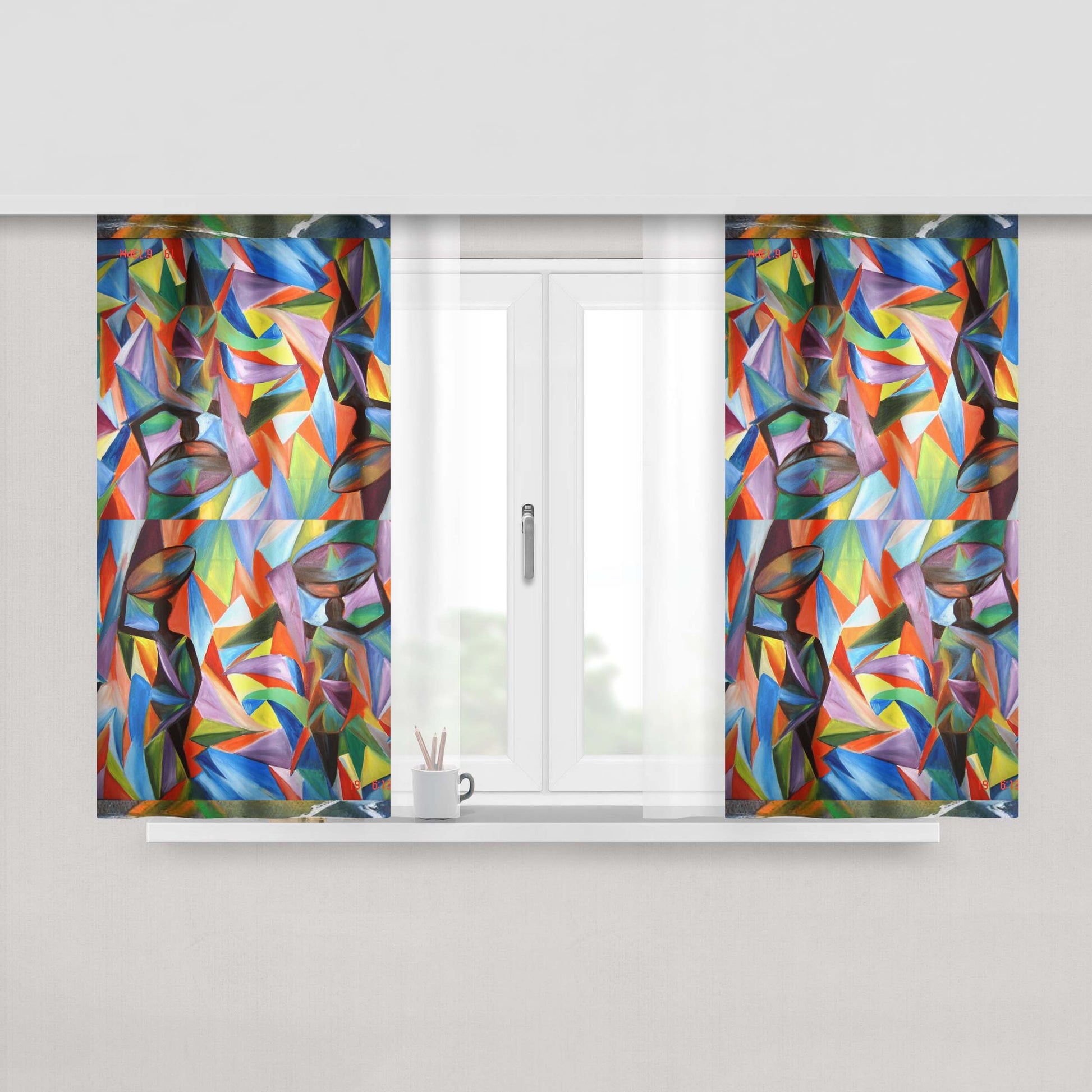 Abstarct Disney Fabric Window Curtains