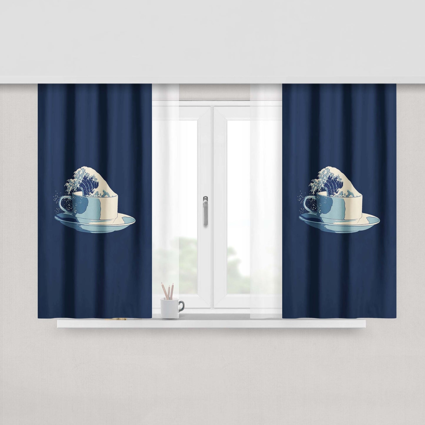 Abstract Liquid Inspired You Are Got This Fabric Window Curtains