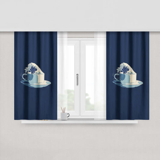 Abstract Liquid Inspired You Are Got This Fabric Window Curtains