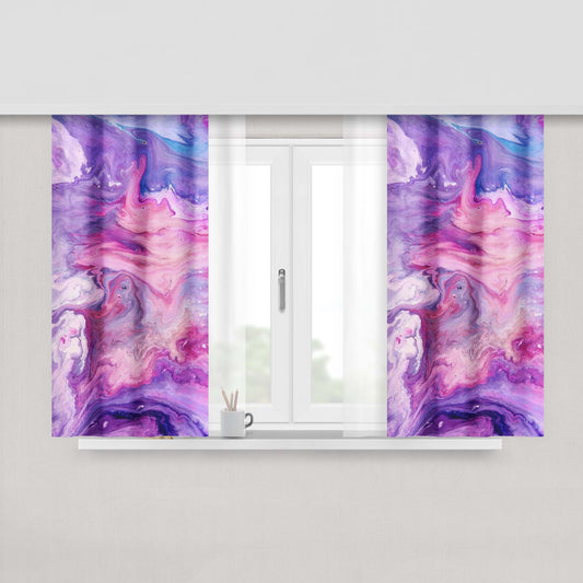 Abstract Pattern Fabric Window Curtains