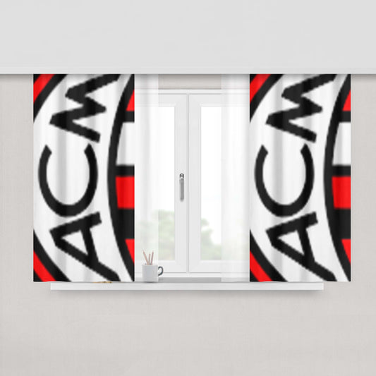 Ac Milan 2 Fabric Window Curtains
