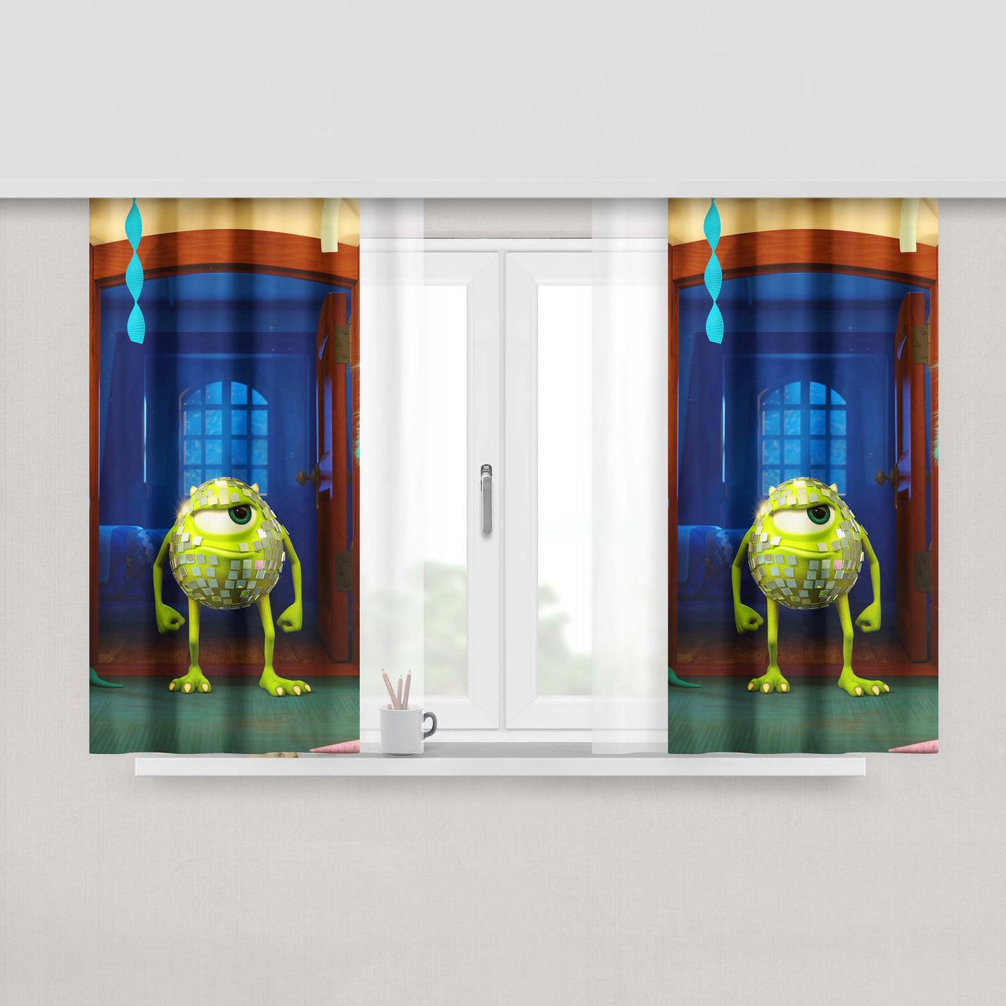 Ac Milan Fabric Window Curtains