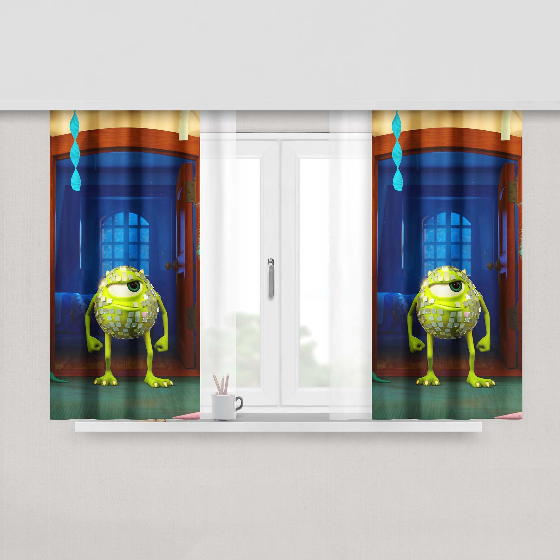 Ac Milan Fabric Window Curtains