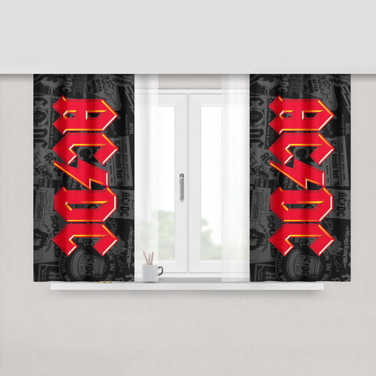 Acdc Ac Dc Malcolm Angus Fabric Window Curtains
