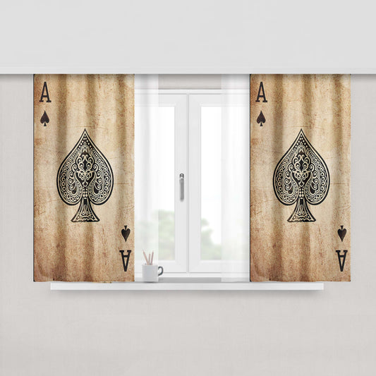 Ace Frehley Kiss Fabric Window Curtains