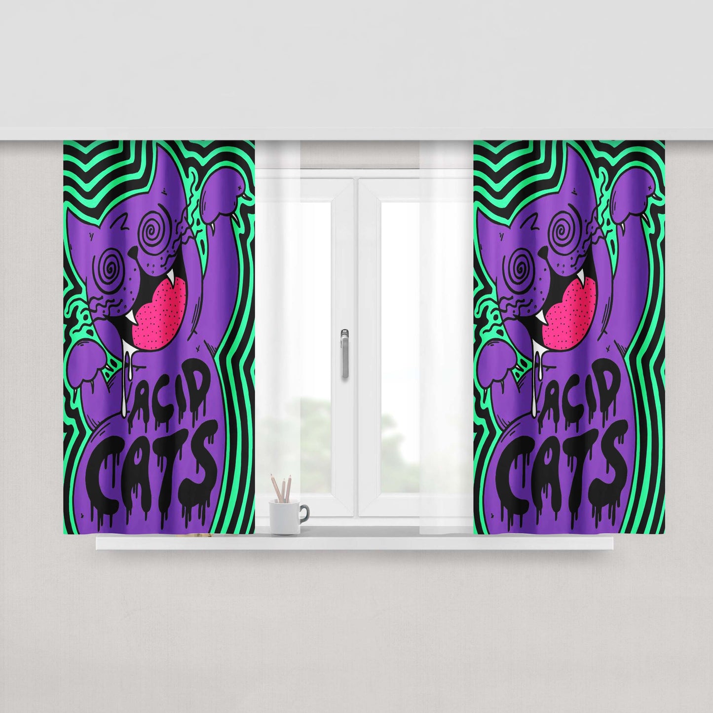 Achievement Hunter Fabric Window Curtains