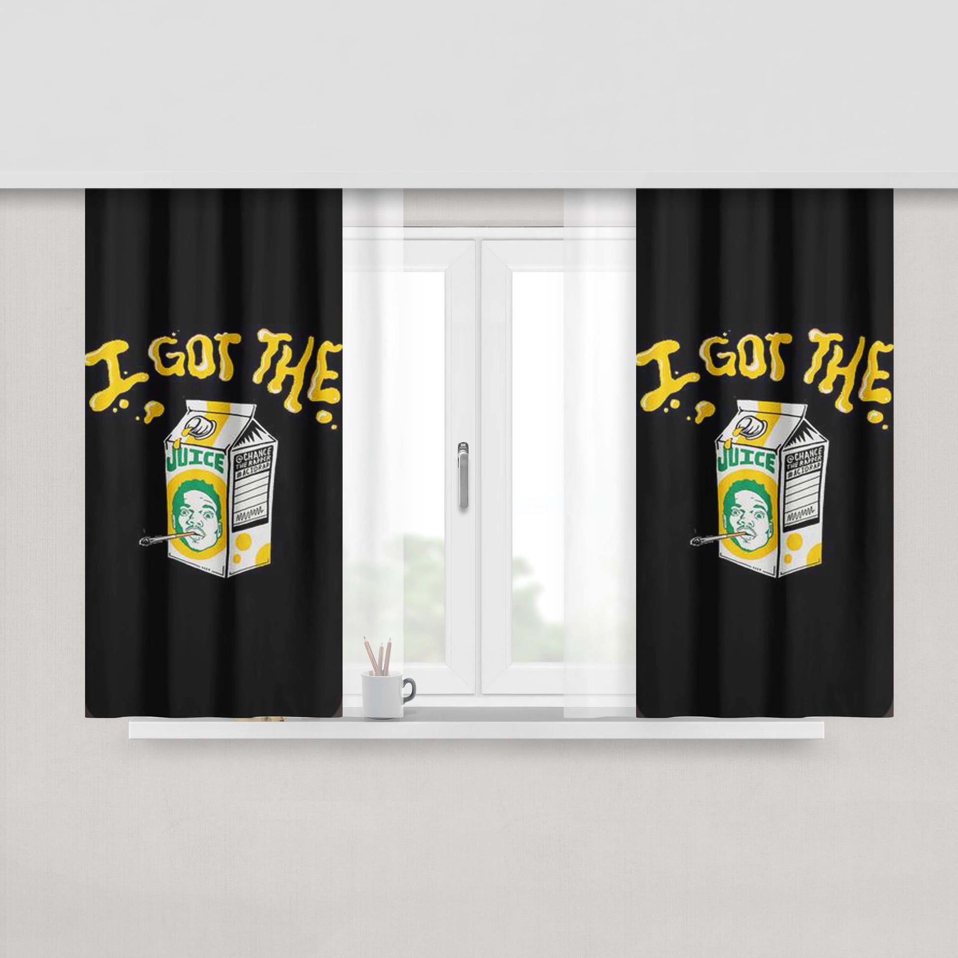 Acid Cats Swag Animation Fabric Window Curtains