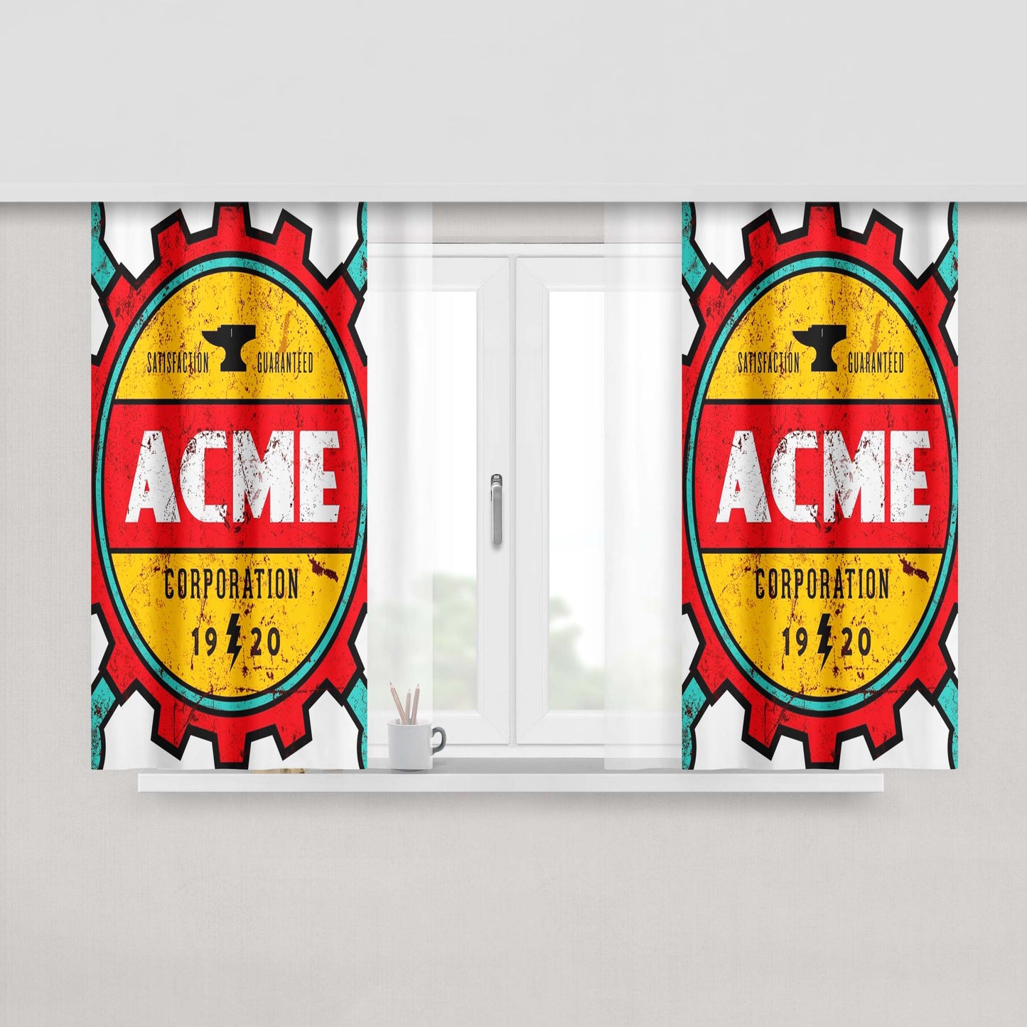 Acid Rap Juice Fabric Window Curtains