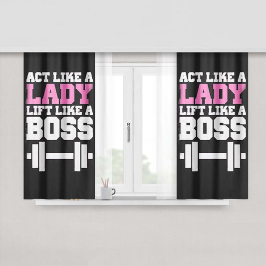 Act Kindness Fabric Window Curtains