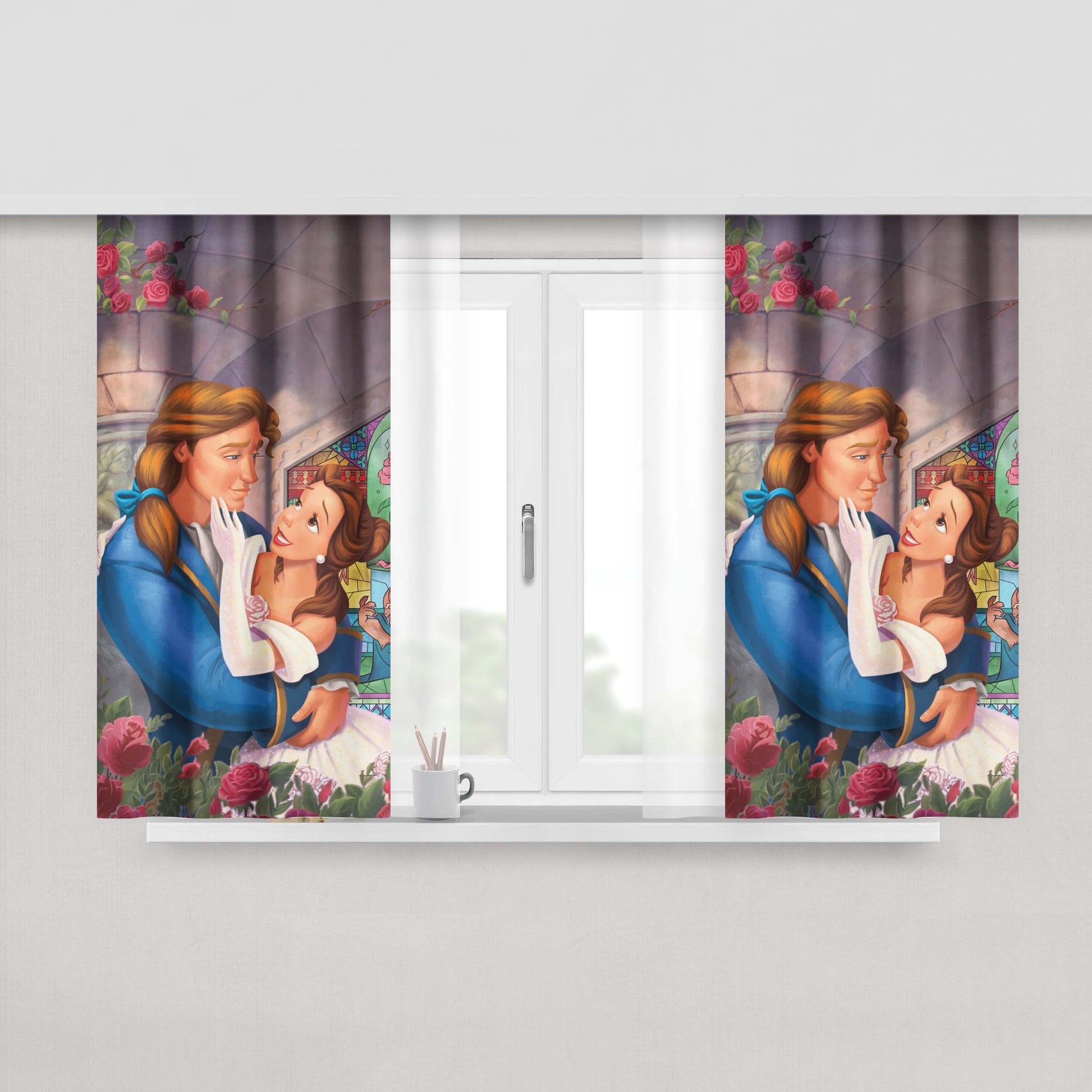 Adam And Belle Disney Fabric Window Curtains